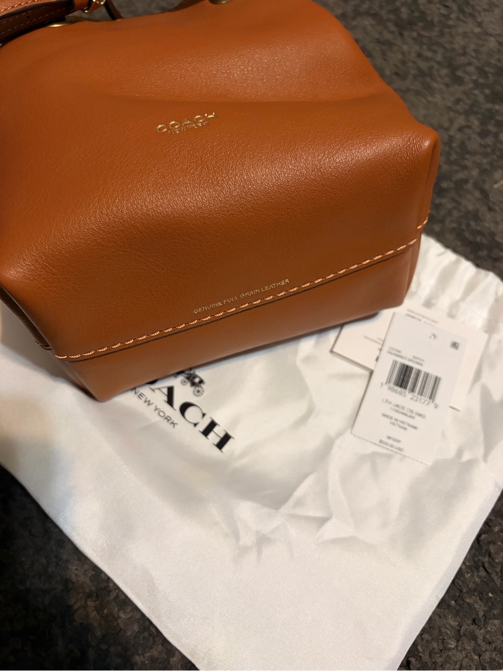 Coach Jade Drawstring Bucket Bag - Picture 5 of 8